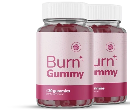 A two-bottle Burn Gummy shipment, front labels, 30 gummies per bottle